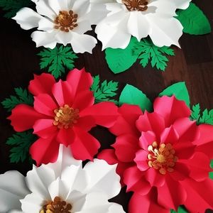 Christmas Flower Wall Decor